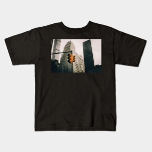 Manhattan Traffic Lights Kids T-Shirt